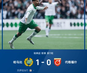 华体会-⚽瑞典超战报：贝萨拉远射一锤定音，哈马比主场1-0代格福什